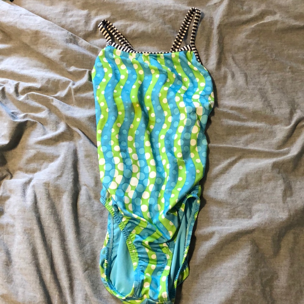 girls dolphin ugly swim suit!